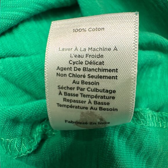 Talbots Tank Top XL Petite Green V Neck Sleeveless Cotton - Picture 10 of 10